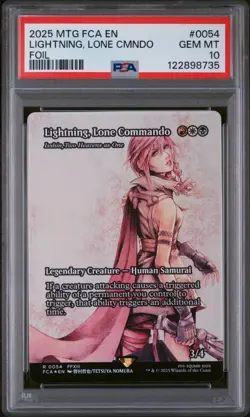 Magic the Gathering - Lightning, Lone Commando - Foil - PSA 10 - Image 1
