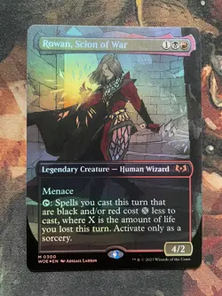 Rowan, Scion of War - Wilds of Eldraine WOE - MTG Borderless Foil - Image 1