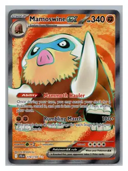 Mamoswine ex #174/159 SV09: Journey Together Pokemon Ultra Rare - Image 1