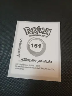 2022 POKEMON Prizma Sticker #151 Mew Gold Star Holo Peru US Seller - Image 2