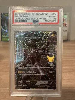 Pokemon Zekrom 114/114 Full Art Ultra Rare Classic Collection Celebrations PSA10 - Image 1
