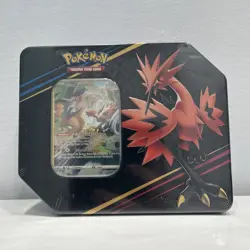 Pokemon TCG: Crown Zenith Tin Galarian Zapdos New-Factory Sealed - Image 1