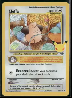 Cleffa 20/111 Classic Collection Celebrations: Classic Collection Pokemon NM - Image 1