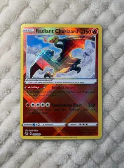 Pokemon TCG Sword & Shield - Crown Zenith RADIANT CHARIZARD HOLO 020/159 MINT - Image 1