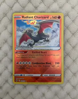 Pokemon TCG Sword & Shield - Crown Zenith RADIANT CHARIZARD HOLO 020/159 MINT - Image 2
