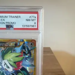 Pokemon 2017 Shaymin EX 077A/108 Alternate Art Promo Holo PSA 8 Graded - Image 4