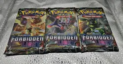 Pokemon Forbidden Light Booster Packs x3 lot SEALED - Image 1
