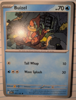 Buizel 057/182 Destined Rivals Common Pokemon Card - Image 1