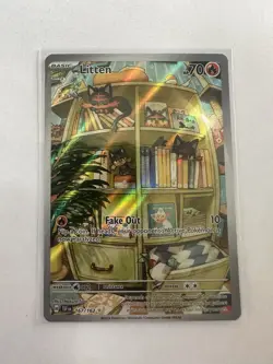 Pokemon Litten TCG Scarlet & Violet Temporal Forces 167/162 Mint - Image 1