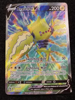 Pokemon Regieleki V Full Art 175/195 from Silver Tempest in NM condition! - Image 1