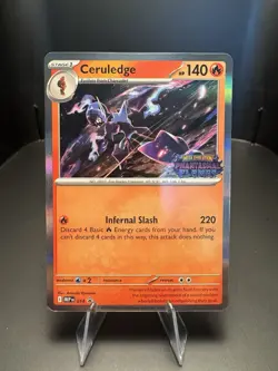 Pokemon Phantasmal Flames Stamped Pre-Release 014 015 016 017 Promo Set Holo MEP - Image 4
