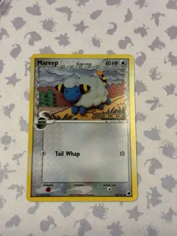 2006 Pokemon EX Dragon Frontiers #54 Mareep Reverse Holo Rare Card STAMPED - Image 1