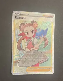 Pokemon TCG Roxanne 188/189 Full Art Trainer Astral Radiance Near Mint - Image 3