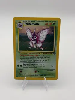 Pokemon TCG Venomoth Holo Rare 13/64 Jungle 1999 Near Mint Condition - Image 1