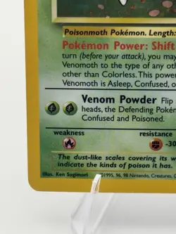 Pokemon TCG Venomoth Holo Rare 13/64 Jungle 1999 Near Mint Condition - Image 2