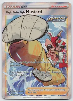 Rapid Strike Style Mustard TG27/TG30 Brilliant Stars Trainer Gallery Pokemon NM - Image 1