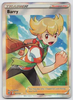 Barry 167/172 Ultra Rare Brilliant Stars Pokemon Near Mint - Image 1