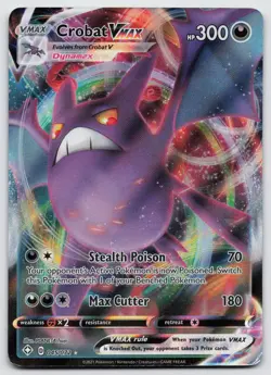 Crobat VMAX 045/072 Holo VMAX Rare Shining Fates Pokemon Near Mint - Image 1