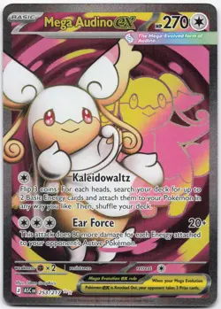 Mega Audino ex 253/217 Ultra Rare Ascended Heroes Pokemon Near Mint - Image 1