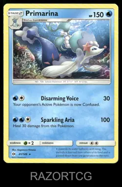 PRIMARINA 41/149 R SM BASE SET POKEMON LP - Image 2