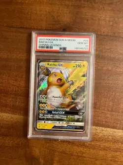 Pokemon TCG SHINING LEGENDS: RAICHU GX Rare Holo #29 - PSA Grade 10 GEM (2017) - Image 1
