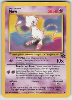 Mew 8 Promo Wizards Black Star Promos Pokemon Moderately Played - Image 1