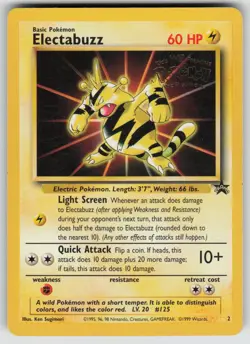 Electabuzz 2 Promo Wizards Black Star Promos Pokemon Moderately Played - Image 1