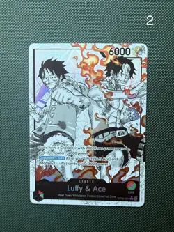 One Piece CG: Luffy & Ace ST30-001 Parallel Alt Art Starter Deck EX - English NM - Image 3