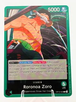 Roronoa Zoro OP12-020 Leader One Piece TCG LOTM English NM - Image 1