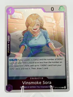 Vinsmoke Sora OP12-062 Foil One Piece TCG LOTM English NM - Image 1