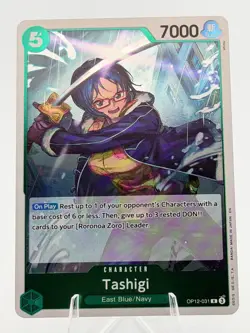 Tashigi OP12-031 Rare Foil One Piece TCG LOTM English NM - Image 1