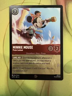 Disney Lorcana Card - Minnie Mouse Promo - Set 6 - Cold Foil - Image 1
