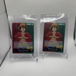 One Piece Monkey D. Luffy Leader Cards Lot 2 English Standard Card Stock - Image 1
