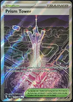 Prism Tower 111/086 Chaos Rising Ultra Rare Pokemon Card NM - Image 1