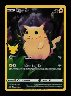 Pikachu 005/025 Holo Rare Celebrations Pokemon Cards - Image 1