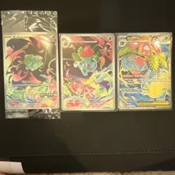 Nintendo Pokemon TCG Mega Evolution 3-Card Holo Lot Bulbasaur Ivysaur Venusaur - Image 1