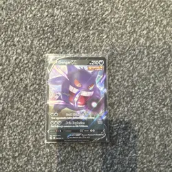 Pokemon Card Gengar v 156/264 Fusion Strike Half Art Holo Ultra Rare NM - Image 1