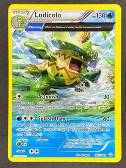 Pokemon Ludicolo Ancient Trait 37/160 PRC Primal Clash LP/NM - Image 1