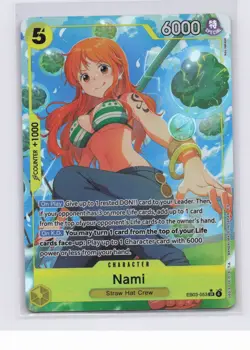 One Piece Card Game EB03 Heroines Edition Nami SR Alt Art EB03-053 English NM - Image 1