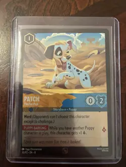 Disney Lorcana - Patch Playful Pup 30/P2 FOIL League Promo Card TCG - Image 1