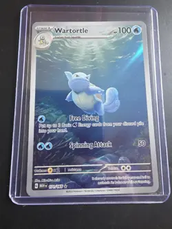 Pokemon TCG Wartortle 171/165 Scarlet & Violet 151 Holo Illustration Rare Card - Image 1