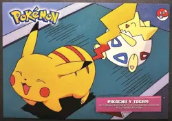 PIKACHU & TOGEPI POKEMON JOHTO CARDS TOPS CARD ART - Image 1