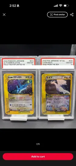 Pokemon TCG Alto Mare's Latios Wind From The Sea Japanese Holo 2-Card Lot - Image 1