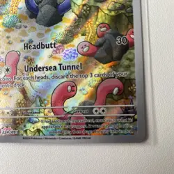 Wugtrio Illustration Rare Pokemon Card Scarlet Violet Paldean Fates 224/091 2024 - Image 4
