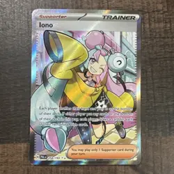 Pokemon TCG Iono Holo Ultra Rare Card 254/193 Sv02: Paldea Evolved - Image 1