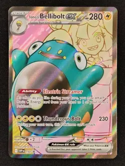 Iono's Bellibolt ex 194 Sv: Scarlet & Violet Black Star Promo Card Holo - Image 1
