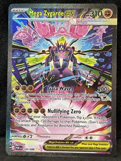 Mega Zygarde ex 120/088 SIR Perfect Order English Pokemon Card NM+ - Image 1