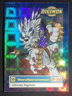 WEREGARURUMON U7 / 8 DIGIMON ANIMATED SERIES 1999 FOIL HOLO TRADING CARD - Image 1