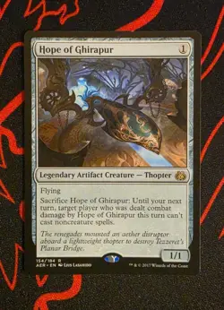 MTG Hope of Ghirapur x1 Lightly Played from Aether Revolt - Image 1