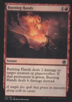 Burning Hands - Adventures in the Forgotten Realms: #135, MTG Nm R127 - Image 1
